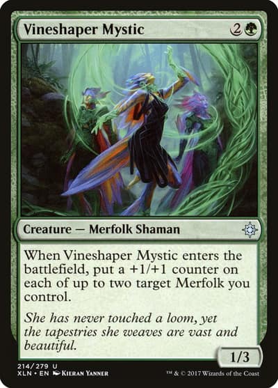 Vineshaper Mystic 214 Ixalan Magic card