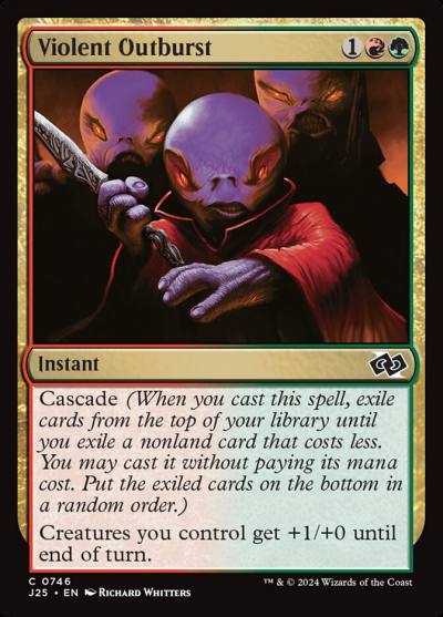 Violent Outburst J25-746 Foundations Jumpstart Magic card