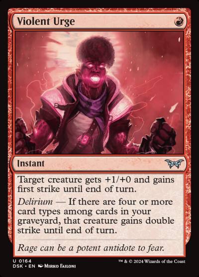Violent Urge DSK-164 Duskmourn: House of Horror Magic card