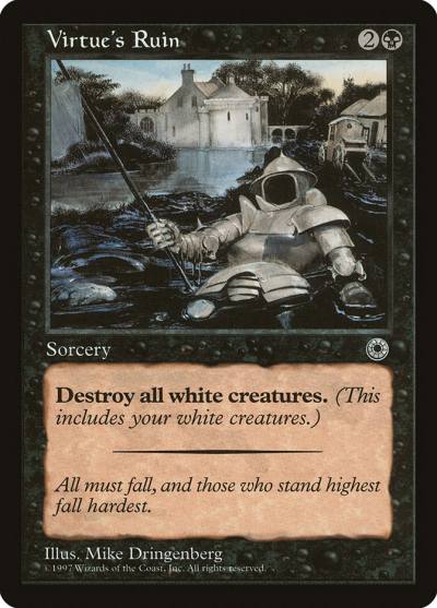 Virtue's Ruin POR-116 Portal Magic card