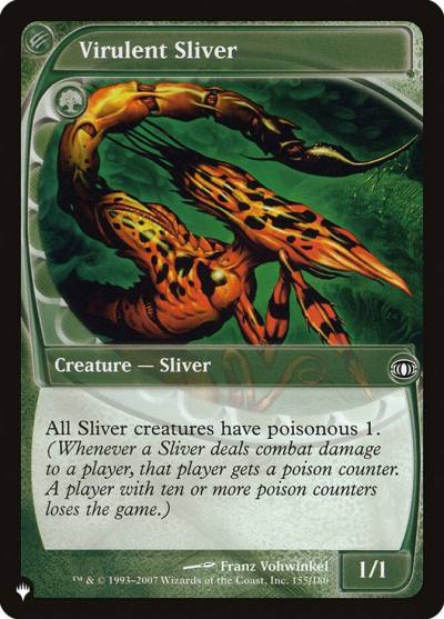 Virulent Sliver PLST-FUT-155 The List Magic card