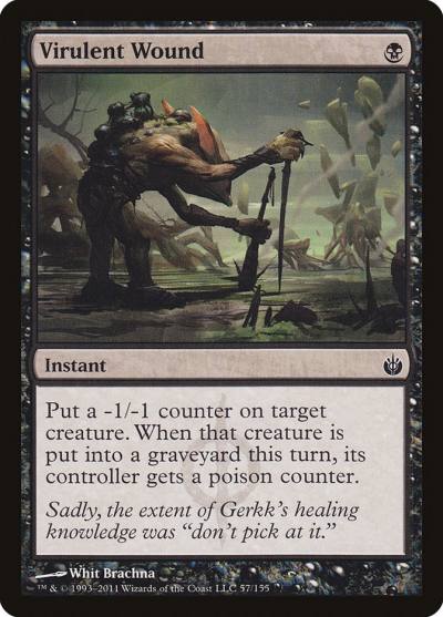 Virulent Wound MBS-57 Mirrodin Besieged Magic card
