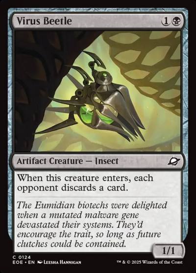 Virus Beetle EOE-124 Edge of Eternities Magic card