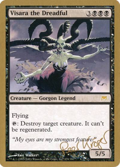Visara the Dreadful WC03-PK179 World Championship Decks 2003 Magic card