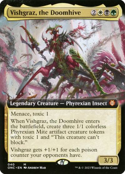 Vishgraz, the Doomhive ONC-40 Phyrexia: All Will Be One Commander Magic card