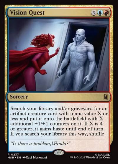 Vision Quest MSH-237 Marvel Super Heroes Magic card