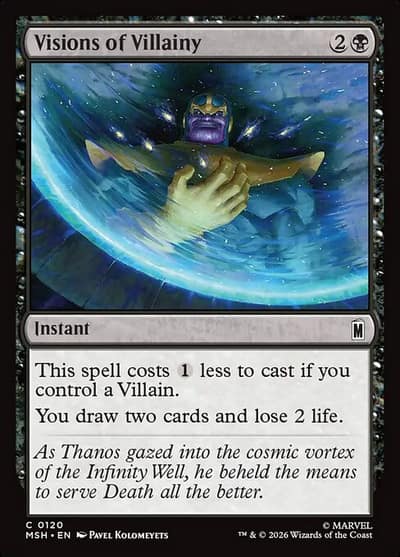 Visions of Villainy MSH-120 Marvel Super Heroes Magic card