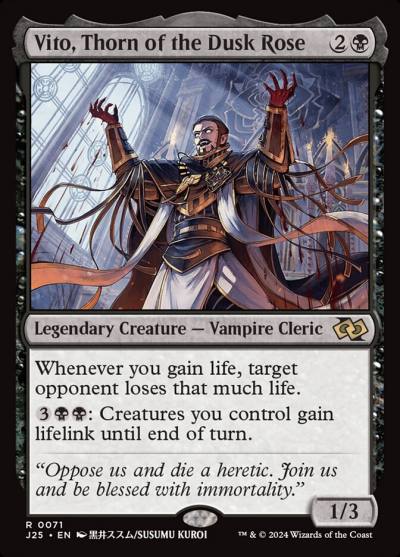 Vito, Thorn of the Dusk Rose J25-71 Foundations Jumpstart Magic card