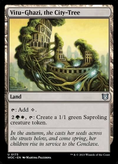Vitu-Ghazi, the City-Tree WOC-173 Wilds of Eldraine Commander Magic card