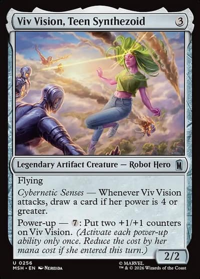Viv Vision, Teen Synthezoid 256 Marvel Super Heroes Magic card