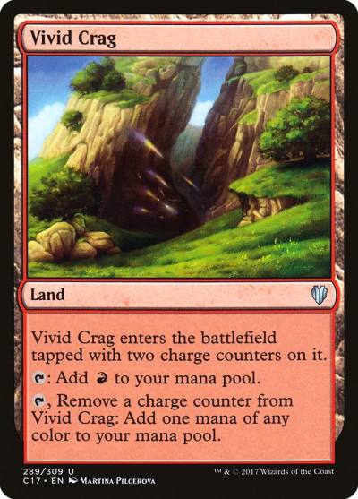 Vivid Crag C17-289 Commander 2017 Magic card