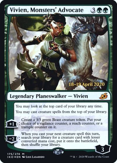 Vivien, Monsters' Advocate PIKO-175S Ikoria: Lair of Behemoths Promos Magic card