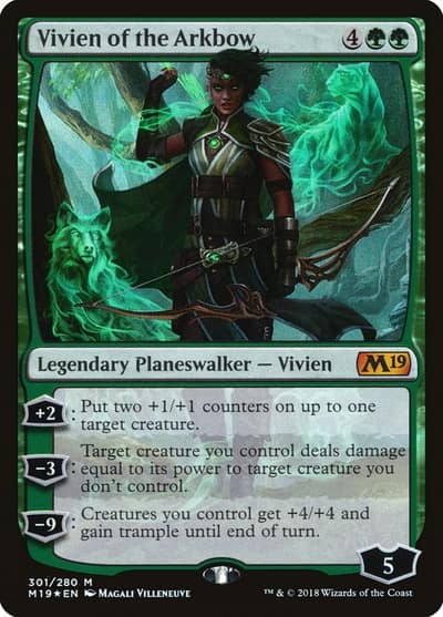 Vivien of the Arkbow M19-301 Core Set 2019 Magic card