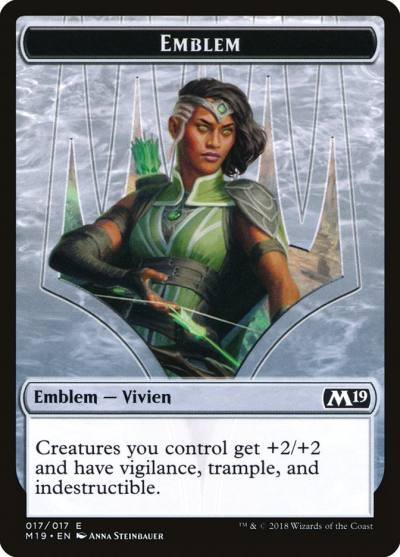 Vivien Reid Emblem TM19-17 Core Set 2019 Tokens Magic card