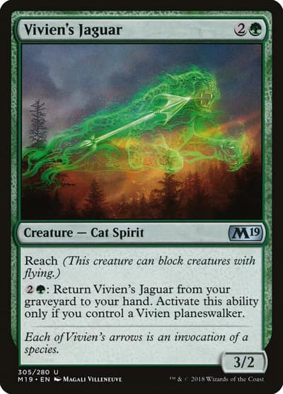 Vivien's Jaguar 305 Core Set 2019 Magic card