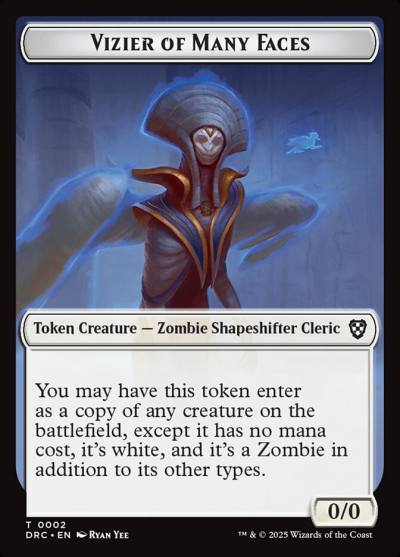 Vizier of Many Faces TDRC-2 Aetherdrift Commander Tokens Magic card