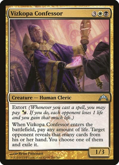 Vizkopa Confessor 205 Gatecrash Magic card