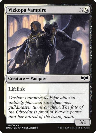 Vizkopa Vampire RNA-220 Ravnica Allegiance Magic card