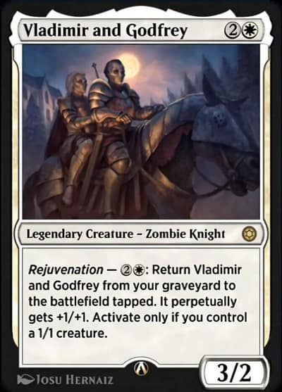 Vladimir and Godfrey 32 Alchemy Horizons: Baldur's Gate Magic card
