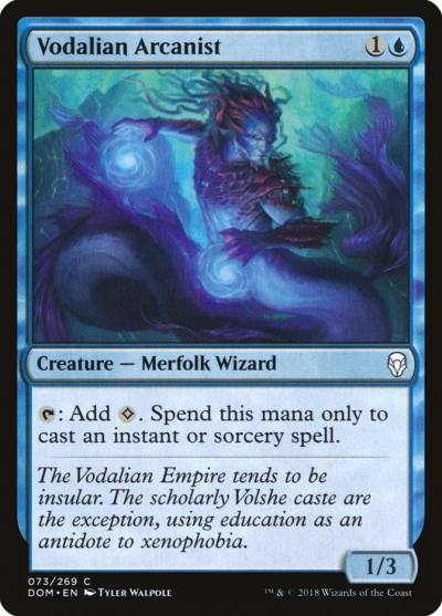 Vodalian Arcanist DOM-73 Dominaria Magic card