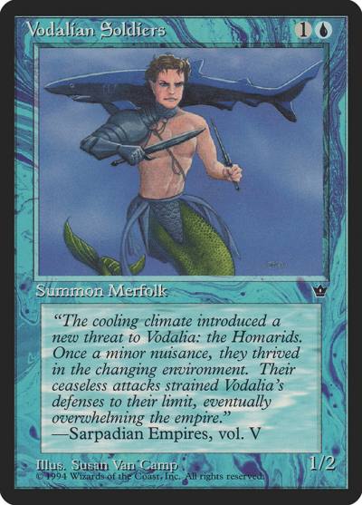 Vodalian Soldiers FEM-31D Fallen Empires Magic card