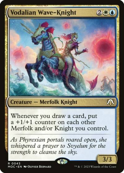 Vodalian Wave-Knight MOC-43 March of the Machine Commander Magic card