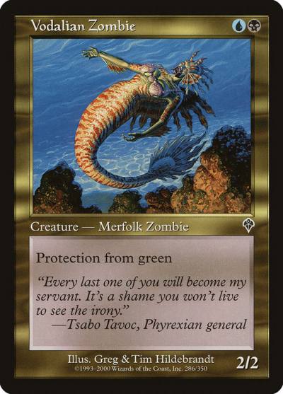 Vodalian Zombie 286 Invasion Magic card