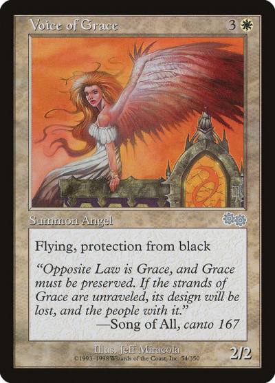 Voice of Grace USG-54 Urza's Saga Magic card