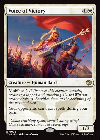 Voice of Victory TDM-33 Tarkir: Dragonstorm Magic card