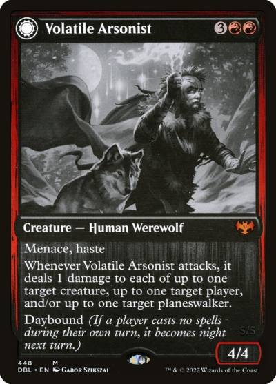 Volatile Arsonist // Dire-Strain Anarchist DBL-448 Innistrad: Double Feature Magic card