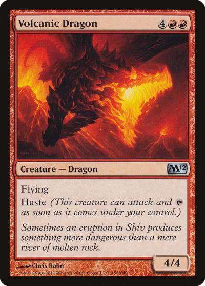 Volcanic Dragon M12-158 Magic 2012 Magic card