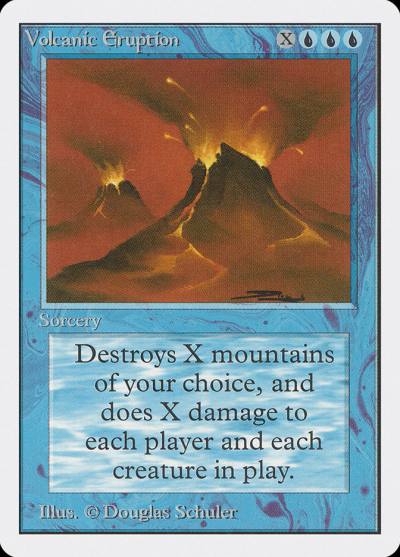 Volcanic Eruption 2ED-89 Unlimited Edition Magic card