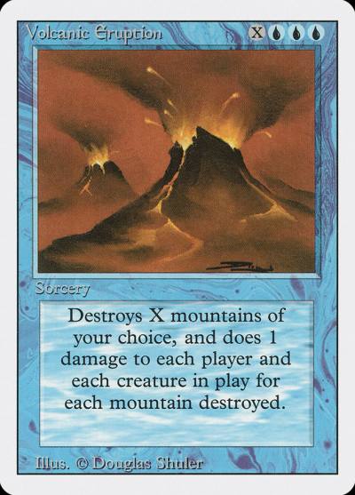 Volcanic Eruption 3ED-89 Revised Edition Magic card
