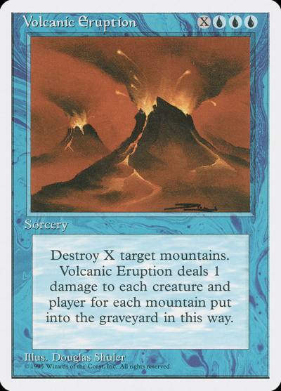 Volcanic Eruption 4ED-112 Fourth Edition Magic card