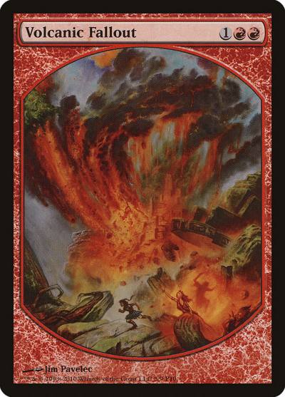 Volcanic Fallout P10-5 Magic Player Rewards 2010 Magic card