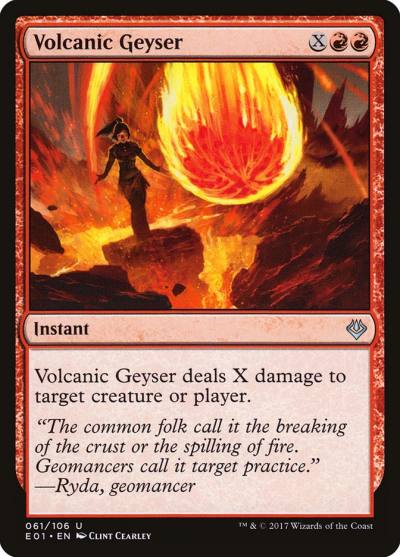 Volcanic Geyser E01-61 Archenemy: Nicol Bolas Magic card