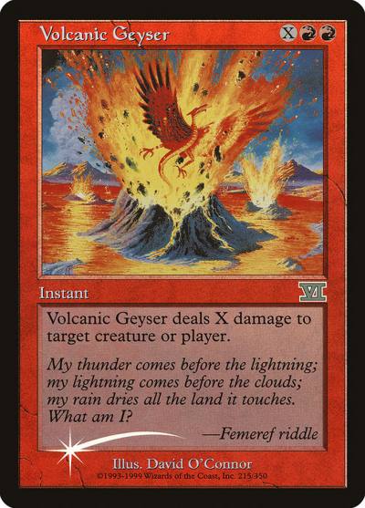 Volcanic Geyser FNM-4 Friday Night Magic 2000 Magic card