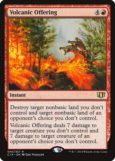 Volcanic Offering C14-40 Commander 2014 Magic card