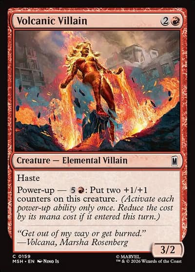 Volcanic Villain 159 Marvel Super Heroes Magic card