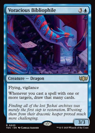 Voracious Bibliophile TDC-23 Tarkir: Dragonstorm Commander Magic card