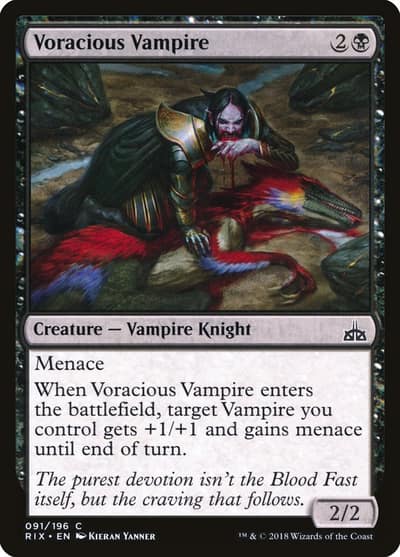 Voracious Vampire 91 Rivals of Ixalan Magic card