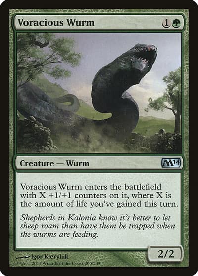 Voracious Wurm 200 Magic 2014 Magic card
