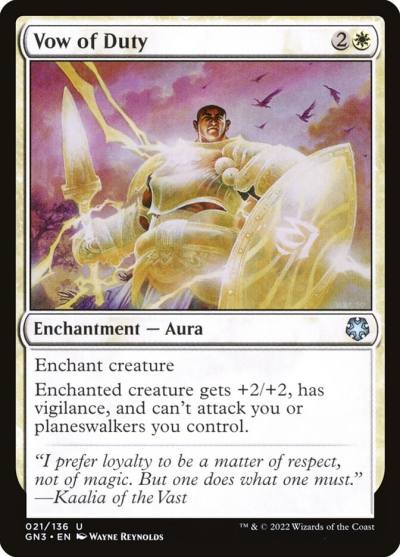 Vow of Duty GN3-21 Game Night: Free-for-All Magic card