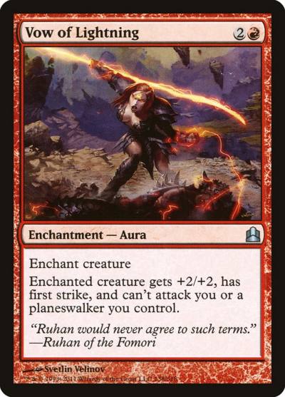 Vow of Lightning CMD-138 Commander 2011 Magic card