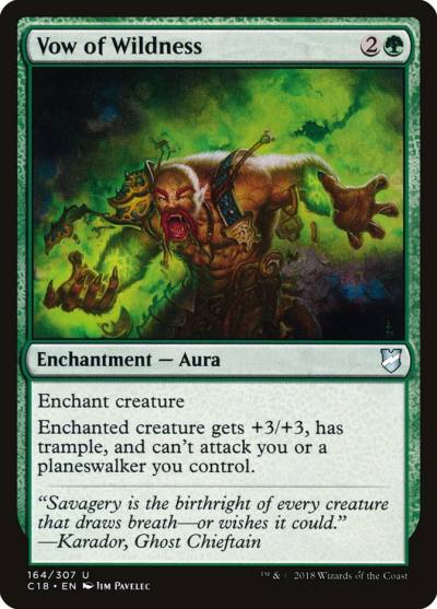 Vow of Wildness C18-164 Commander 2018 Magic card