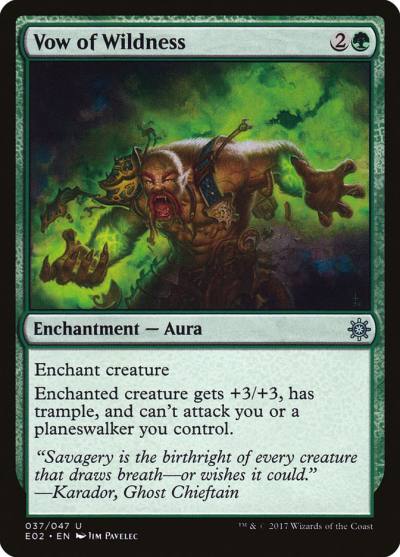 Vow of Wildness E02-37 Explorers of Ixalan Magic card