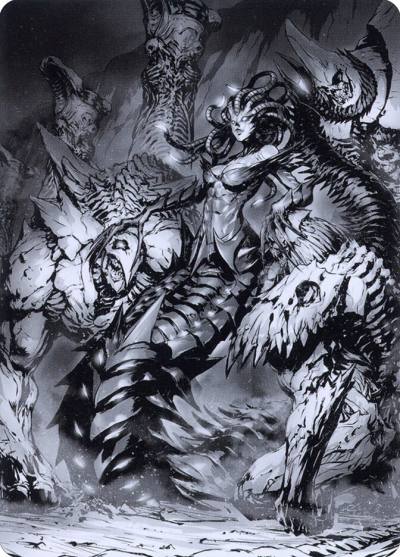 Vraska, Betrayal's Sting // Vraska, Betrayal's Sting AONE-72 Phyrexia: All Will Be One Art Series Magic card
