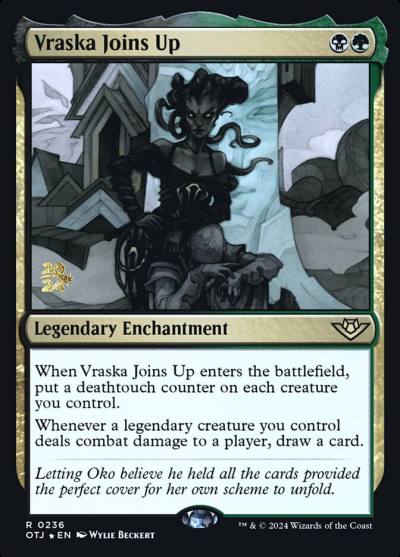 Vraska Joins Up POTJ-236S Outlaws of Thunder Junction Promos Magic card