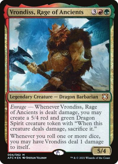 Vrondiss, Rage of Ancients AFC-4 Forgotten Realms Commander Magic card