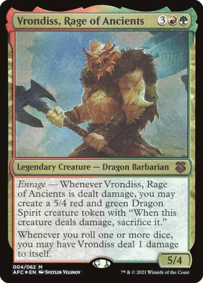 Vrondiss, Rage of Ancients OAFC-4 Forgotten Realms Commander Display Commanders Magic card